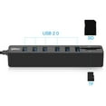 thumbnail image 4 of Graflsoa Hub Compact 8 Ports USB 2.0 avec Lecteur de Carte SD/TF, Répartiteur Multifonction Portable pour PC et Mac (Noir), 4 of 6