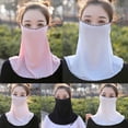 thumbnail image 3 of NUZYZ Women Floral Chiffon Anti Dust Sun Face Cover Neck Gaiter Scarf, 3 of 8