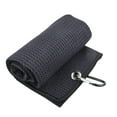 thumbnail image 1 of Serviette en Microfibre à Trois Volets avec Crochet à Pression Robuste, Motif Durable, pour Gym, Voyage, Sports, Camping, 1 of 6