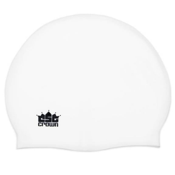 Brybelly SSWI-006 Silicone Swim Cap, White
