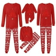 thumbnail image 4 of Shadoumai Matching Family Christmas Pajamas For Couples, Xmas Tree Print Tops Long Sleeve Holiday Sleepwear Sets For Mom Dad Fall Clothes, 4 of 4
