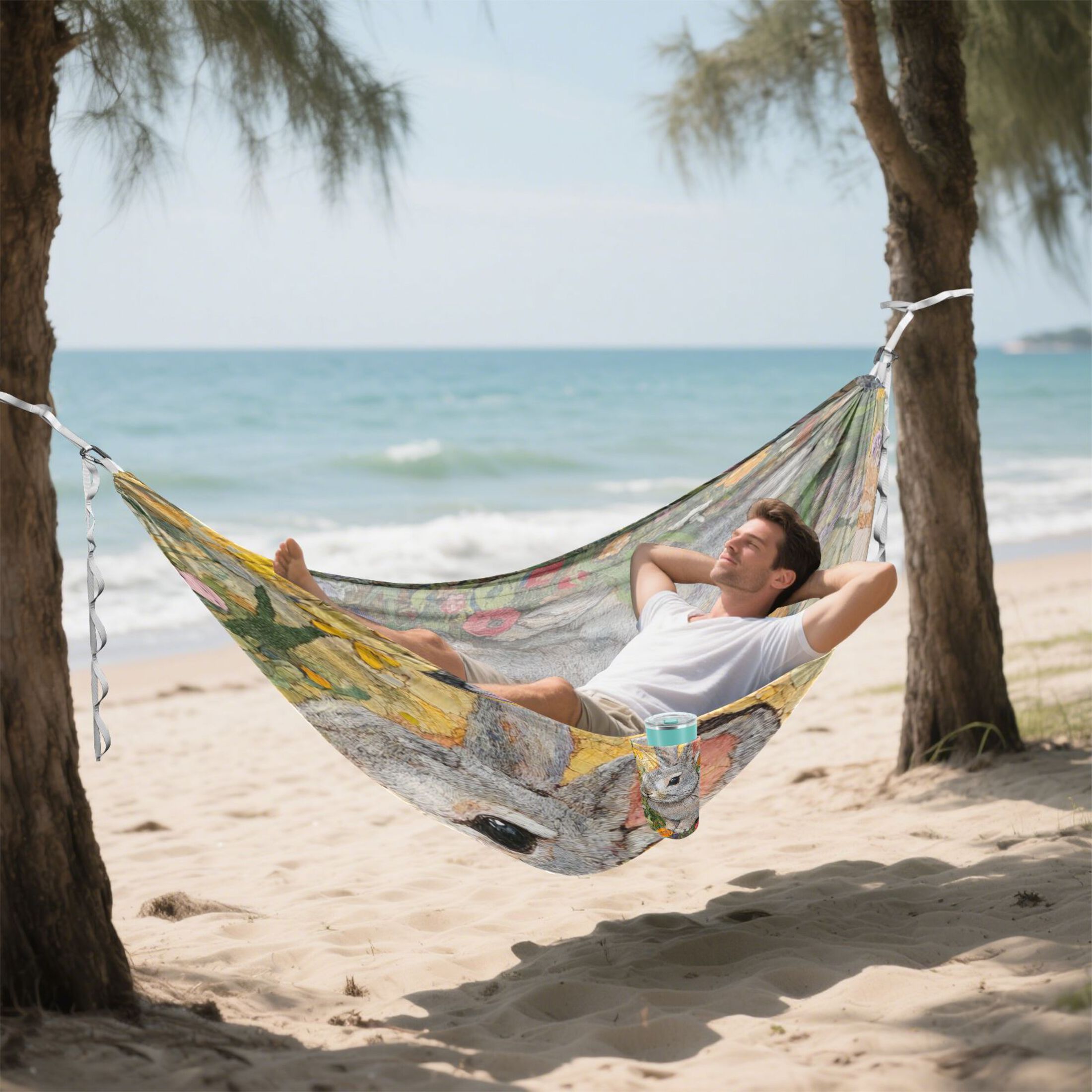 Hammock Camping Hammock Nylon Portable Hammock Travel Camping Hammock Garden Rabbit