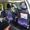 thumbnail image 7 of WOBOGO Giant Tiger Purple Pattern Backseat Car Organizer Footed Universal Car with Touch Screen Tablet Holder Rear Seat Protector, 7 of 7