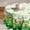 Green Shamrock Gnomes Truck, variant on Winter Wondland Reindeer Round Tablecloths 60 Inch Christmas Snowflake Pine Tree Washable Table Cover Decoration Table Cloth for Dining Kitchen Holiday Picnic Indoor Outdoor Decor