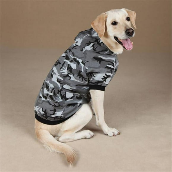 Pet Pals ZA602 20 43 Casual Canine Camo Hoodie Lrg Green