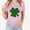 Pink, variant on LSLJS Ladies Saint Patrick's Day Printed T-shirt With Round Neck and Short Sleeved Top, Gifts for Women
