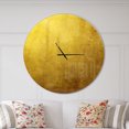 thumbnail image 2 of Designart Horloge Murale Moderne 'Gold Texture', 2 of 2