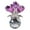 Purple, variant on Crystal Rose Bouquet Flower Figurine, A Timeless Symbol of Elegance and Love, 3D Glass Flowers Collectible Figurines with Stems, G-lass Rose Romantic Gifts for Women Mom on Birthday