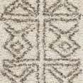 thumbnail image 6 of SAFAVIEH Hudson Raphael Geometric Shag Area Rug, Ivory/Grey, 7' x 7' Square, 6 of 6