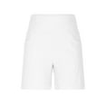 thumbnail image 5 of Htigea Clearance Bermuda Shorts for Women High Waisted Trendy Patch Pocket Casual Long Stretchy Denim Shorts Summer White,2XL, 5 of 7