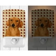 thumbnail image 2 of Caroline's Treasures LH9087CNL Dachshund Fall Leaves Portrait Ceramic Night Light, 6x4x3", multicolor, 2 of 2