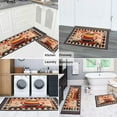 thumbnail image 6 of Coffee Farmhouse Plaid Kitchen Rugs and Mats Set Of 2,Kitchen Rugs Mats with Dirty Resistance,washable,water Proof,kitchen Rugs and Mats 17.7x24+17.7x48inch, 6 of 7