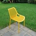 thumbnail image 6 of Luxury Commercial Living 32.25" Yellow Stackable Outdoor Patio Dining Chair, 6 of 8