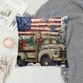 thumbnail image 2 of Shiartex  Let Freedom Free Eucalyptus Stars Fireworks Car Throw Pillow Covers,4th of July Patriotic Independence Memorial Day USA Flag Cushion Case Decorations White, 2 of 5