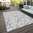thumbnail image 6 of Addison Rugs Chantille Indoor/Outdoor Transitional Abstract Silver Washable Rectangle Rug, 8' x 10', 6 of 6
