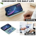 thumbnail image 3 of Allytechgroup Wallet Case for Google Pixel 8A, Contrast Color Stylish PU Leather Flip RFID Blocking Shockproof Protective Phone Case Cover for Women Men, Green, 3 of 8