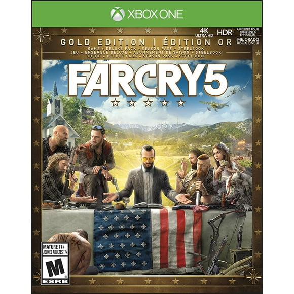 Far Cry 5 Gold Edition (Includes Steelbook + Extra Content + Season Pass subscription) - Trilingual - Xbox One