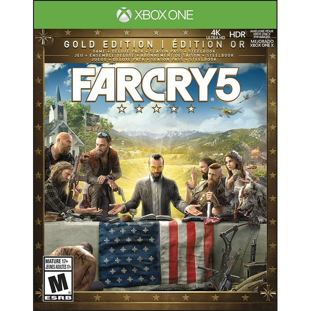 Far Cry 5 Gold Edition (Includes Steelbook + Extra Content + Season Pass subscription) - Trilingual - Xbox One