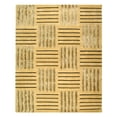thumbnail image 3 of Contemporary Rug - Soho Wool/Viscose -Gold-Color:Gold,Design:Contemporary,Shape:Round,Size:6'L x 6' W, 3 of 3