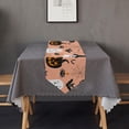 thumbnail image 5 of GZHJMY Halloween Ghost Pumpkin Bat Spider Spooky Table Runner Seasonal Table Cloth Runner for Kitchen Dining Table Wedding Party Holiday Coffee Dining Home Decor 13 x 70 Inches, 5 of 7