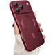 thumbnail image 1 of wonima11 Magnetic for iPhone 17 Pro Max Case, with Camera Lens Protector, Compatible with Magnetic, Slim Shockproof Bumper Soft Silicone Metallic Luster Phone Case for iPhone 17 Pro Max, Wine Red, 1 of 1