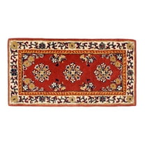 Achla Designs Minuteman International Oriental Rectangular Hearth Rug, 44 Inch Long, Burgundy - 3'6"