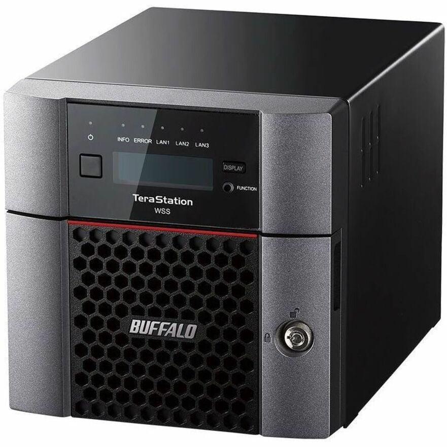 BUFFALO TeraStation WS5220DN 2-Bay Windows Server IoT 2025 Desktop NAS 8TB (2x4TB) HDD Included TAA Compliant - Intel Atom C3338 Dual-core (2 Core) 1.50 GHz - 2 x HDD Supported - 48 TB Supported HD...
