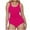 Hot Pink, variant on Dvprdro ‌Womens Adjustable Drawstring Tankini Swimsuits Ruched Tummy Control Padded Soft One Piece Swimsuit for Women