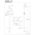 thumbnail image 2 of Kingston Brass KX8261 Claremont 24-Inch Stainless Steel Shower Slide Bar with Soap Dish in Polished Chrome, 2 of 4