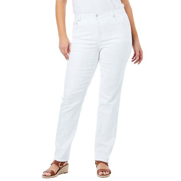 Jessica London Women's Plus Size Tall True Fit Stretch Denim Straight Leg Jean