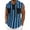 🔥 Light Blue, variant on Compression Undershirts for Men and Sleeveless Hooded Neck Summer Mens Gym Clothes Striped Print with Pockets Basketball Loose Button Up Plus Size Shirt Holiday for Casual Streetwear L