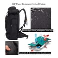thumbnail image 4 of Mochila Tactica Camping Trekking Senderismo 80L Negra, 4 of 6