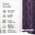 thumbnail image 2 of Deconovo Gold Wave Foil Printed Blackout Curtains, Purple Grape, 42W x 45L Inch, Grommet Curtain Thermal Insulated Drapes for Halloween, 2 Panels, 2 of 3