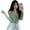 Green, variant on Ochine Women Summer Blouse Lightweight Knitted Cover Up Button Down Long Sleeves V Neck Solid Color Cardigan Sweater Sunscreen Protective Crop Top T Shirt Beachwear Vacation, Average Size