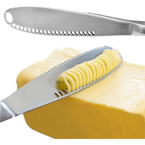 SONGAUN Stainless Steel Butter Spreader, Butter Knife - 3 in 1 Kitchen Gadgets