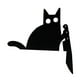 thumbnail image 1 of Metal Cute Cat Door Frame Cat Door Frame Corner Decoration Home Furnishing Door Decoration Sign C, 1 of 5