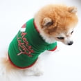 thumbnail image 4 of YUEHAO Christmas Sweaters for Dogs,  Pet Supplies New Pattern Tricolor Christmas Dog Clothing Cotton Greent Shirt Puppy Green, 4 of 6