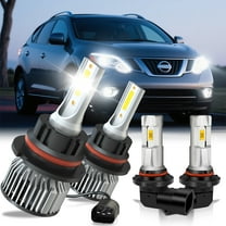 Compatible for Nissan Murano 2003-2007 Led Headlights 9007 & Fog Lights 9006 Bulbs 4 Pack