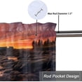 thumbnail image 4 of Coastal Nautical Kitchen Valance Curtains Lighthouse Ocean Beach Seasides Privacy Window Valances for Living Room 54 by 18 in, 1 Panel, 4 of 5