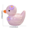 thumbnail image 6 of Dserhfy 12Pcs Mini Resin Floral Ducks Colorful Miniature Duck Figurines Cute Mini Animal Collectibles for Fairy Garden Decor DIY Crafts Fish Tank Decoration, 6 of 8