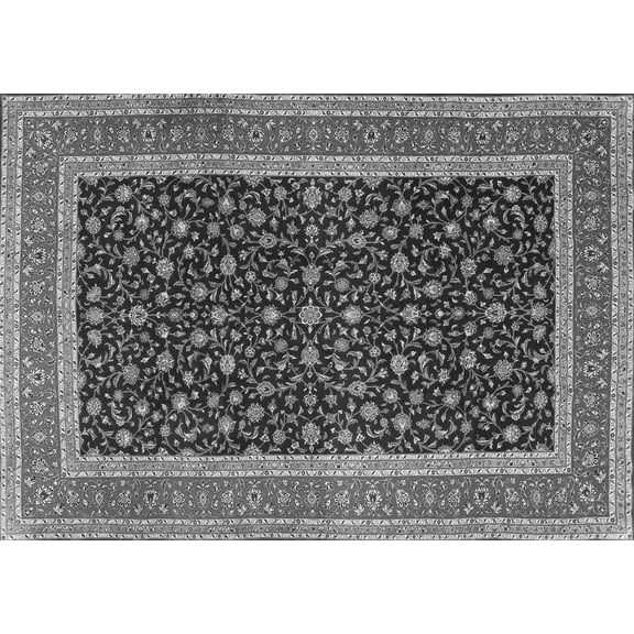 Ahgly Company Indoor Rectangle Persian Gray Traditional Area Rugs, 5' x 7'