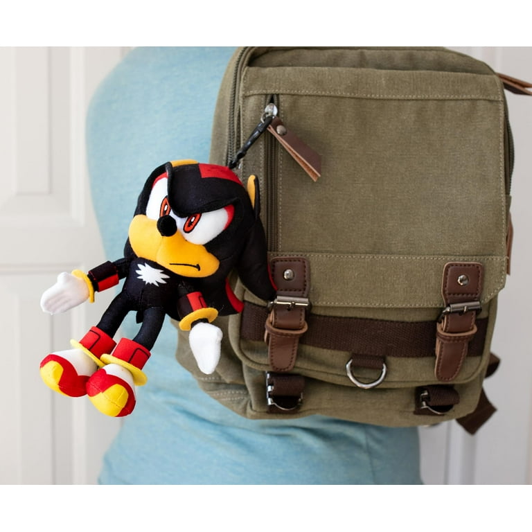 Sonic the Hedgehog Shadow 8-Inch Plushie Character Toy with Clip
