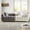 White+gray, variant on 83" Velvet Upholstered Large Sofa, Mid-Century Modern Sofa with Modular Layout, Oversized Sofa Chair with Metal Legs for Home Living Space, White