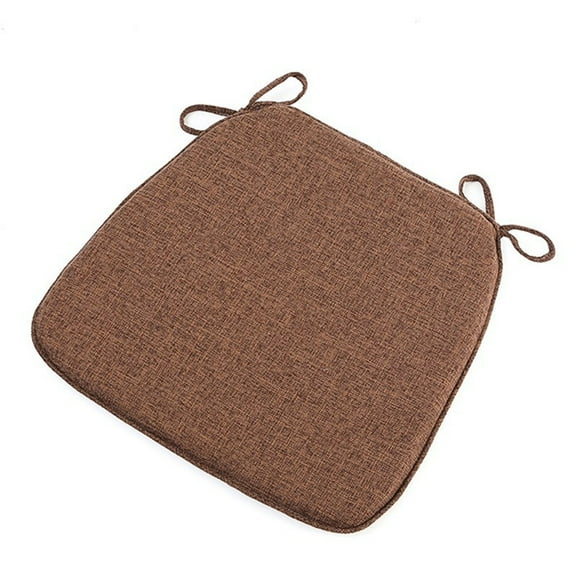 Chair Cushions for Dining Chairs with Ties and Removable Cover, Dining Kitchen Chair Pads with Non-Slip Bottom, High-Resilience Indoor Seat Cushions,