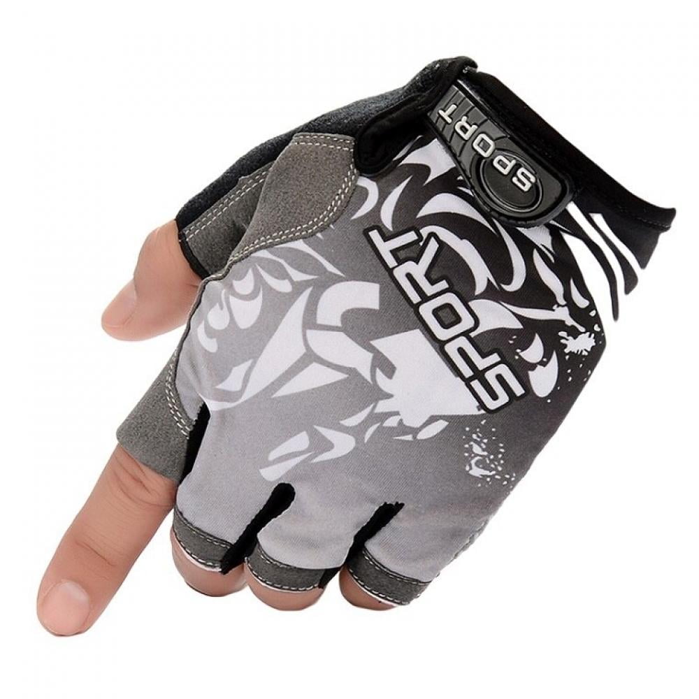 Details about   Breathable Half Finger Bike Gloves Anti Skid Gel Padded Sports Cycling Gloves-US 