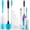Pink, variant on Bottle Brush Tube Cleaning Lab Set with Long Handle, Cup Cleaner for Washing Narrow Neck Beer Wine Decanter Pipes Lids Sinks Cap Covers, Pink