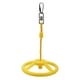thumbnail image 1 of Eigraketly Volante Columpio Colgando Anillo giratorio Exterior Interior Patio trasero Cuerda de escalada Hebilla Kit Ejercicio de entrenamiento Escalada Amarillo, 1 of 6