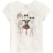 Epic Threads Little Girls 2T-6X Graphic-Print and Applique T-Shirt Holiday Ivory 2T/2