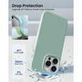 thumbnail image 4 of Designed for iPhone 15 Pro Case, Silicone [15FT Military Grade Protection] Phone Case with [2 Screen Protectors], [Anti-Scratch] Slim Cover Shockproof Phone Cases 6.1 inch, Light Mint, 4 of 14