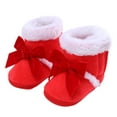 thumbnail image 3 of Huowey Baby Girls Boys Warm Shoes Plush Snow Booties Soft Comfortable Boots Newborn Warming And Fashion Shoes Soft Footwear, 0-6 Months, 3 of 7
